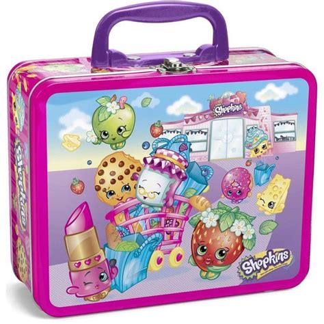 shopkins metal lunch box|Amazon.com: Shopkins Collectors Tin : Toys & Games.